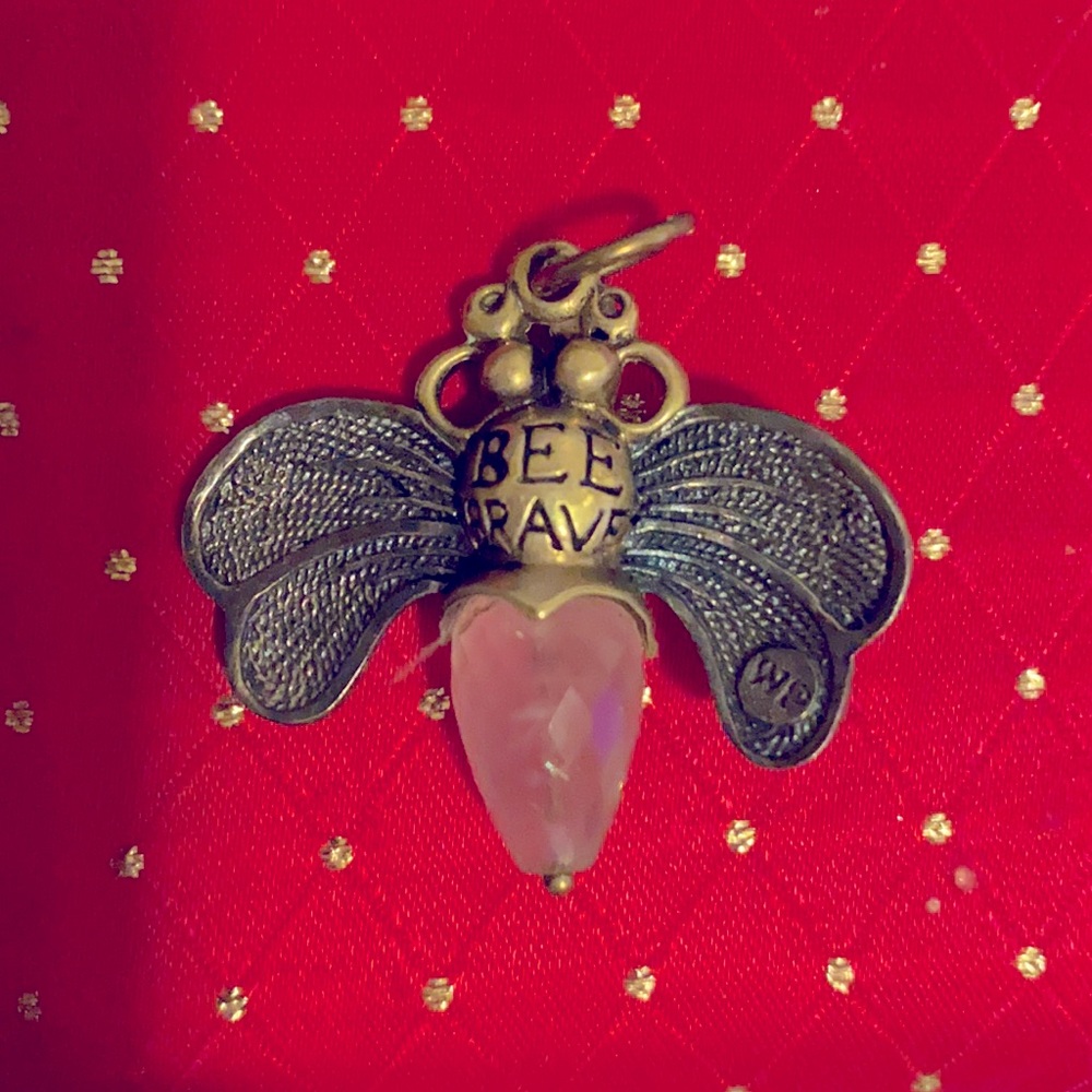 Rare Gorgeous Bee Brave Waxing Poetic pendant